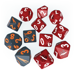 Dice and Gaming Accessories Game-Specific Dice Sets: Fallout Factions: The Disciples Dice Set